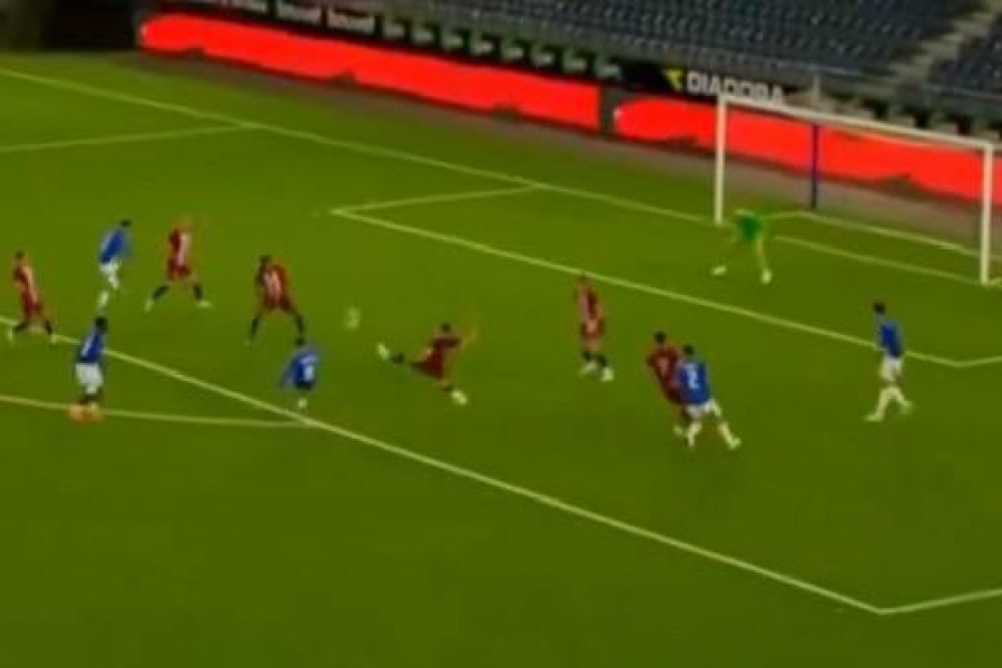 Il terzo gol di Baldanzi contro la Norvegia