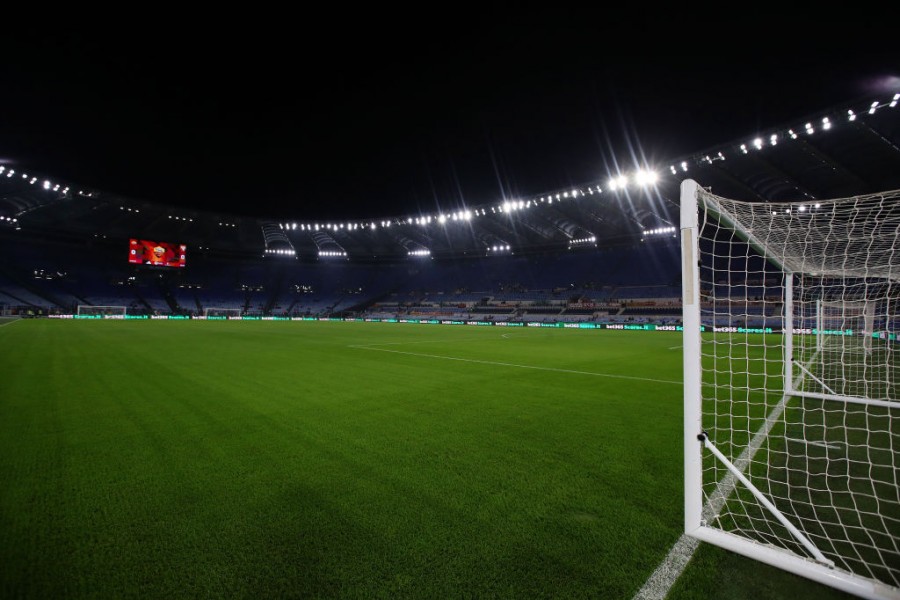 L'Olimpico a pochi minuti dall'inizio di Roma-Torino