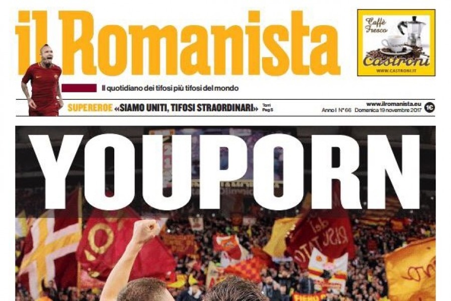 Il titolo de Il Romanista del 19 novembre 2017, all'indomani del derby