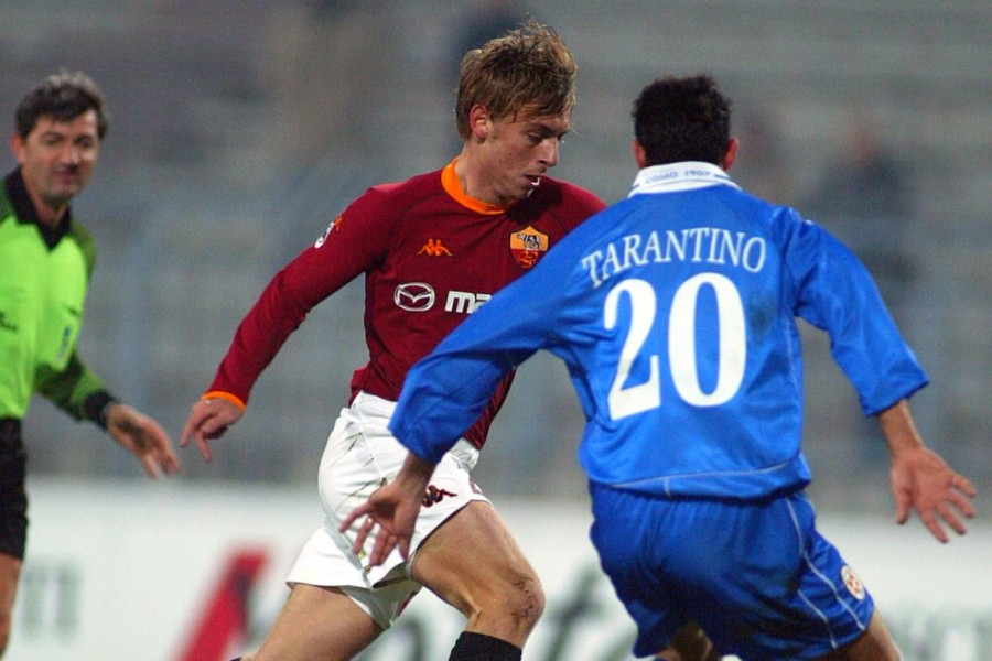 Daniele De Rossi in azione contro il Como il 25 gennaio 2003