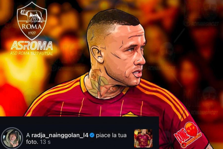 Il like di Radja Nainggolan alla storia della Roma Futsal