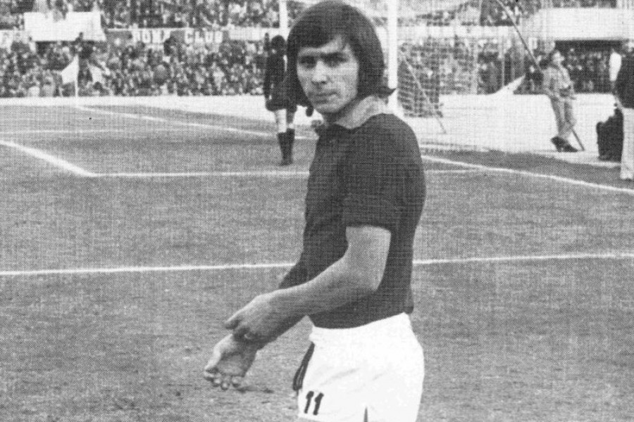 Un giovane Bruno Conti nel giorno del suo esordio in Serie A
