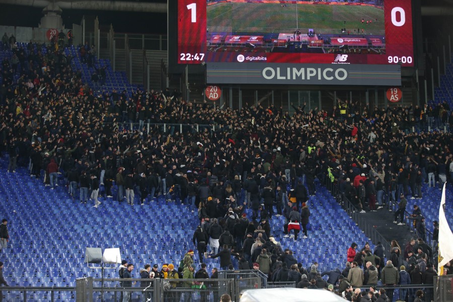Tifosi della Roma allo Stadio Olimpico