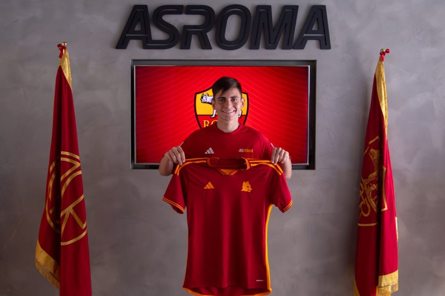 Ricky Solbes con la maglia della Roma 