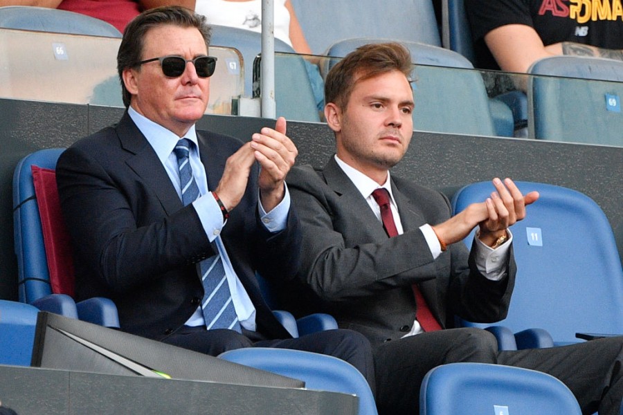 La famiglia Friedkin in tribuna all'Olimpico 