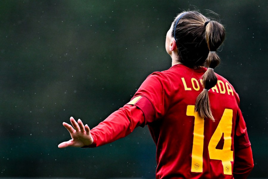 Vicky Losada durante una partita della Roma Femminile