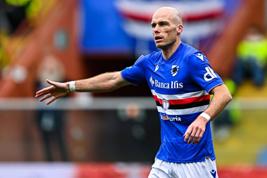 Nuytinck in campo durante Sampdoria-Hellas Verona