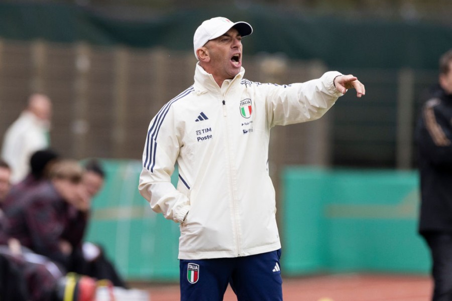 Alberto Bollini sulla panchina dell'Italia Under 19