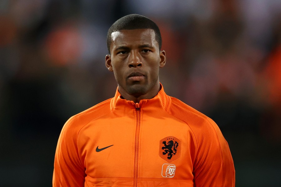 Georginio Wijnaldum durante una partita dell'Olanda