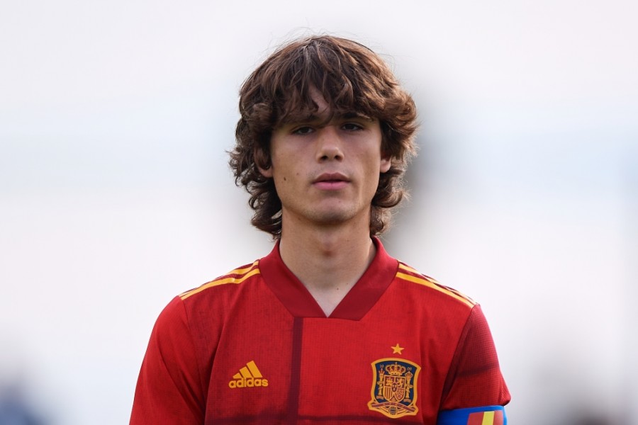 Julen Jon Guerrero durante una partita delle giovanili della nazionale spagnola