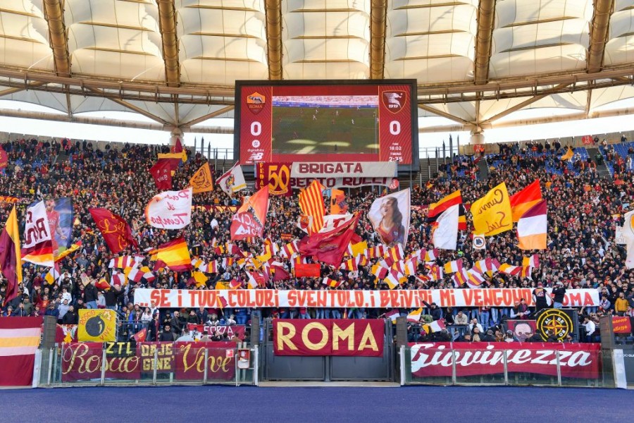 Curva sud in Roma-Salernitana dello scorso anno