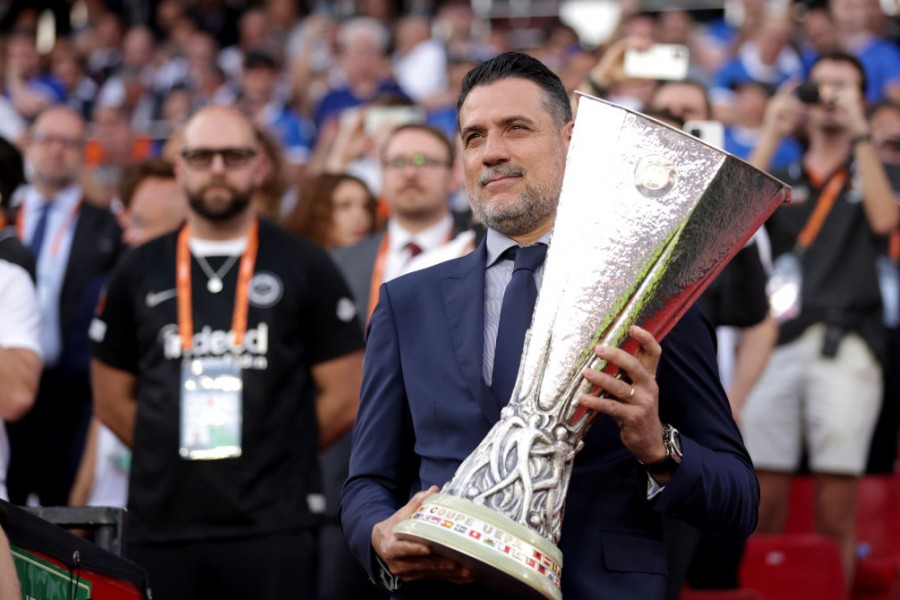 Palop prima della finale di Europa League 2021/22