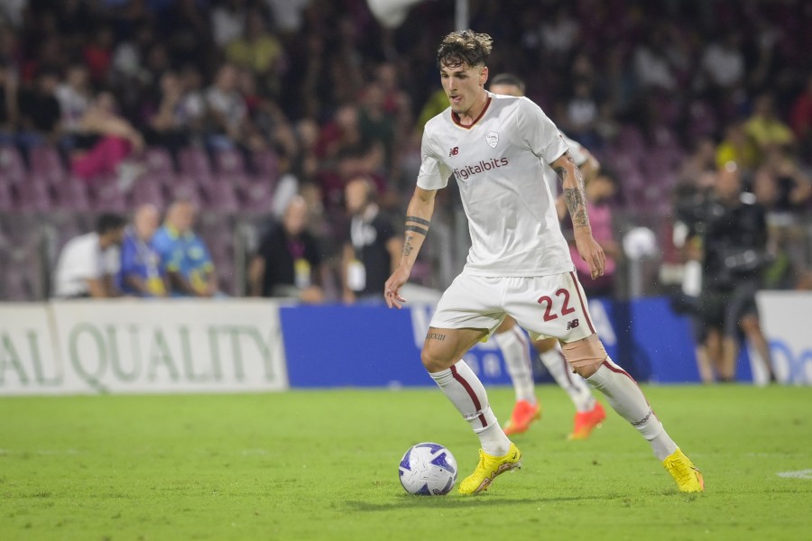 Nicolò Zaniolo in azione contro la Salernitana