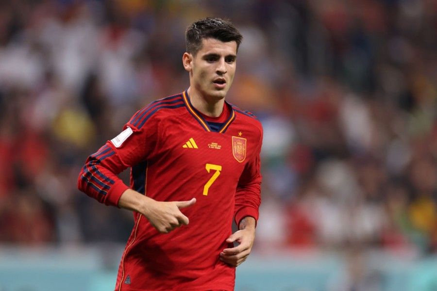 Alvaro Morata con la maglia della Spagna