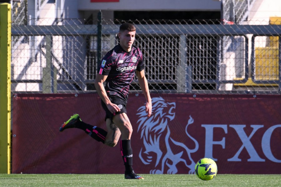 Cherubini in campo con la Primavera della Roma