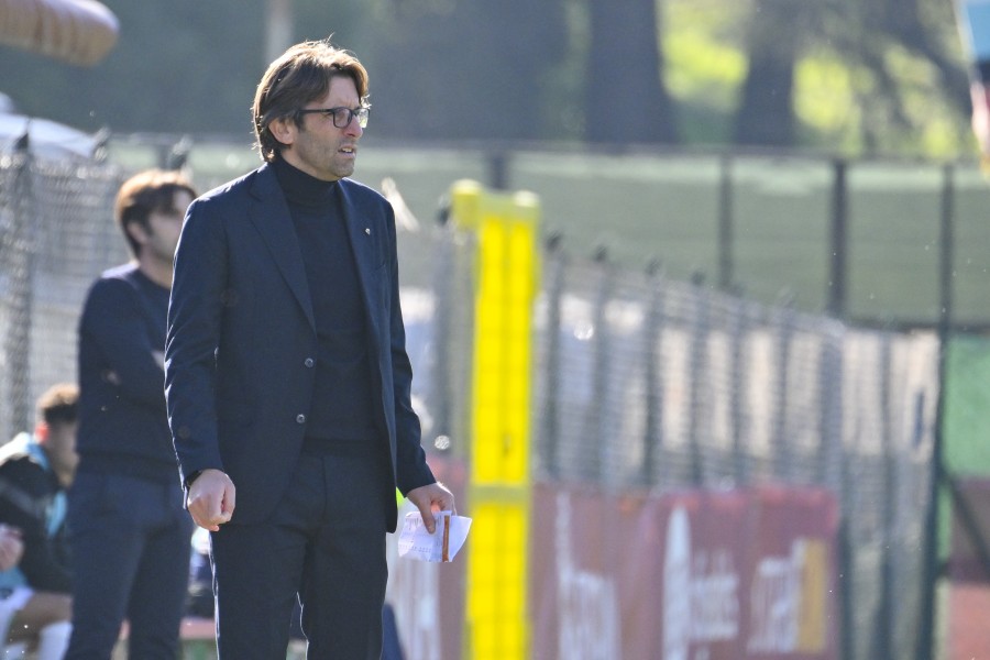 Federico Guidi durante una partita della Roma Primavera