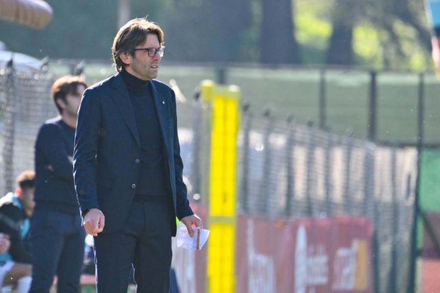 Federico Guidi durante una partita della Roma Primavera