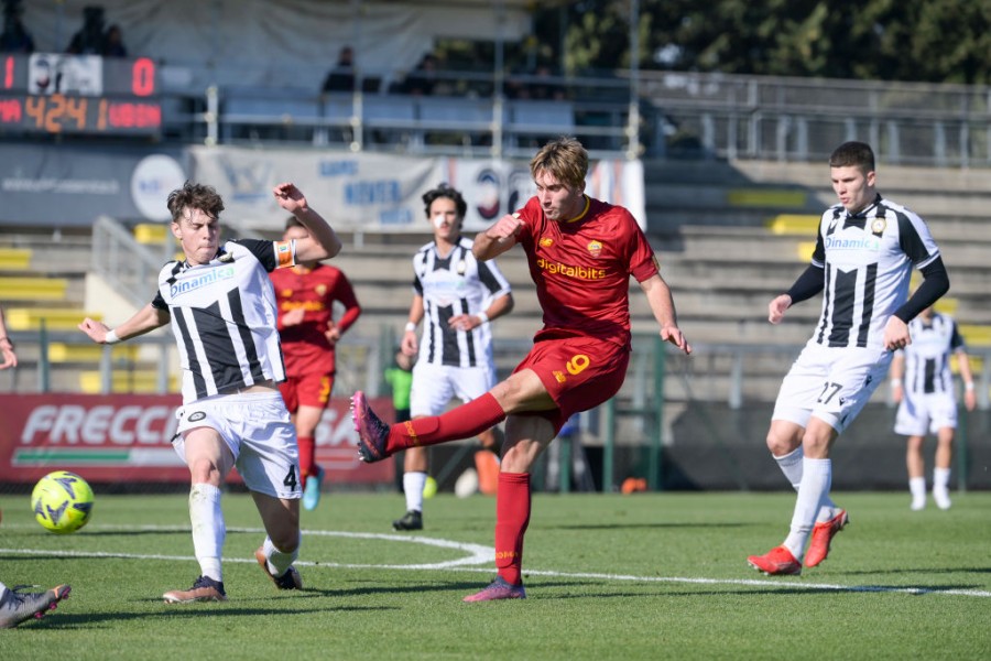 Padula durante una partita della Roma Primavera