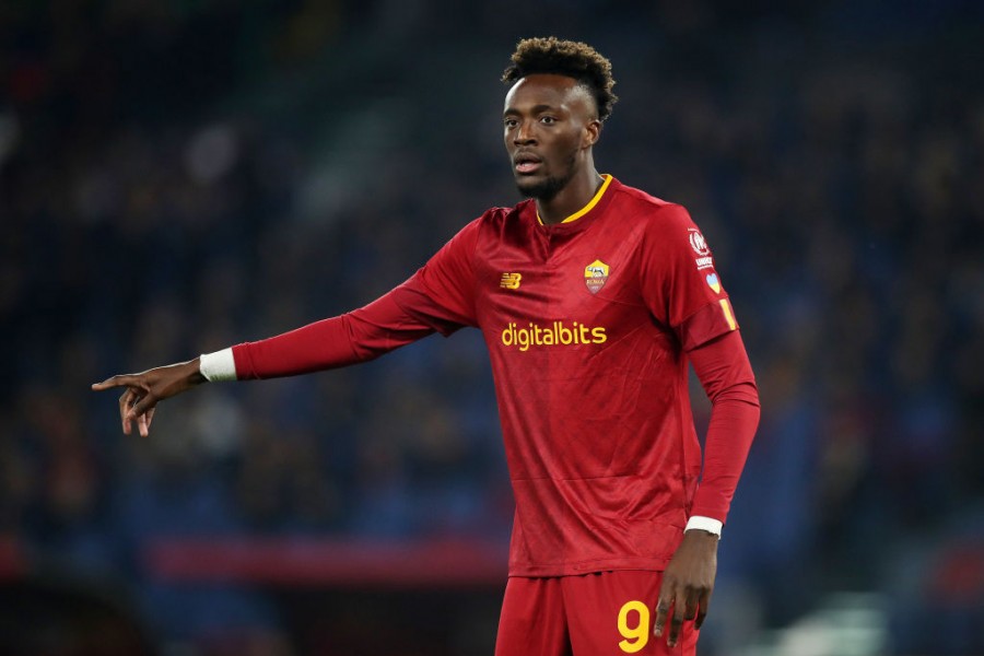 Tammy Abraham durante una partita della Roma