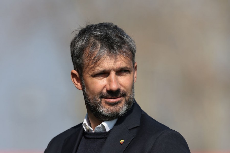 Alessandro Spugna in partita con la Roma Femminile