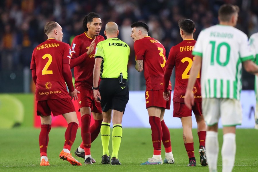 Fabbri durante Roma-Sassuolo