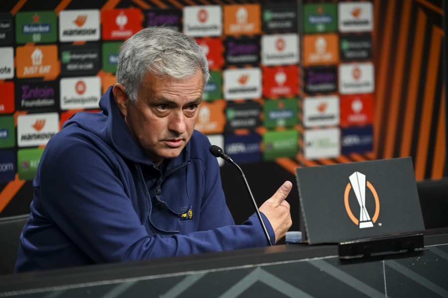 José Mourinho in conferenza stampa