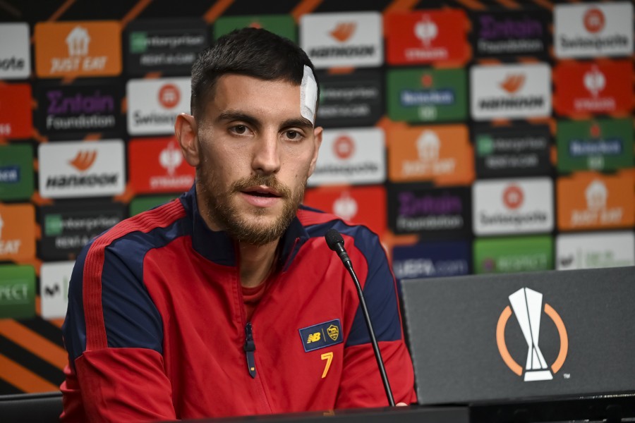 Lorenzo Pellegrini durante una partita della Roma