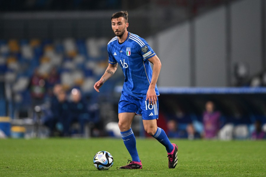 Bryan Cristante durante una partita dell'Italia