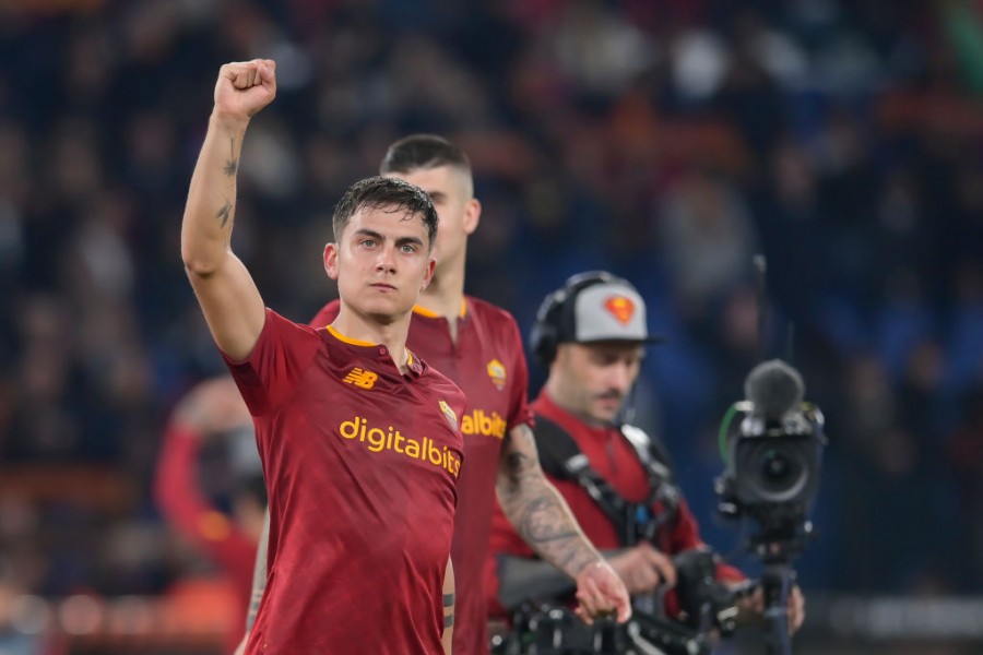 Paulo Dybala durante una partita della Roma