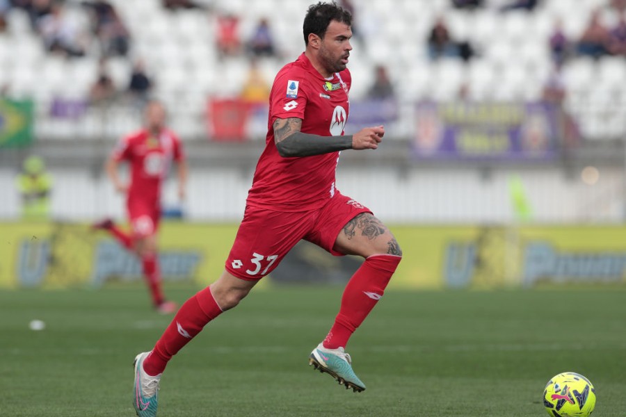 Andrea Petagna durante una partita del Monza