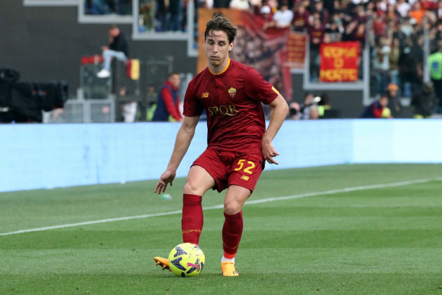 Edoardo Bove durante Roma-Milan