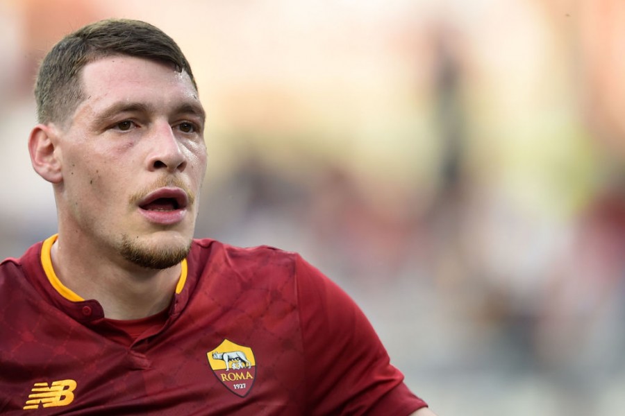 Andrea Belotti durante una partita della Roma