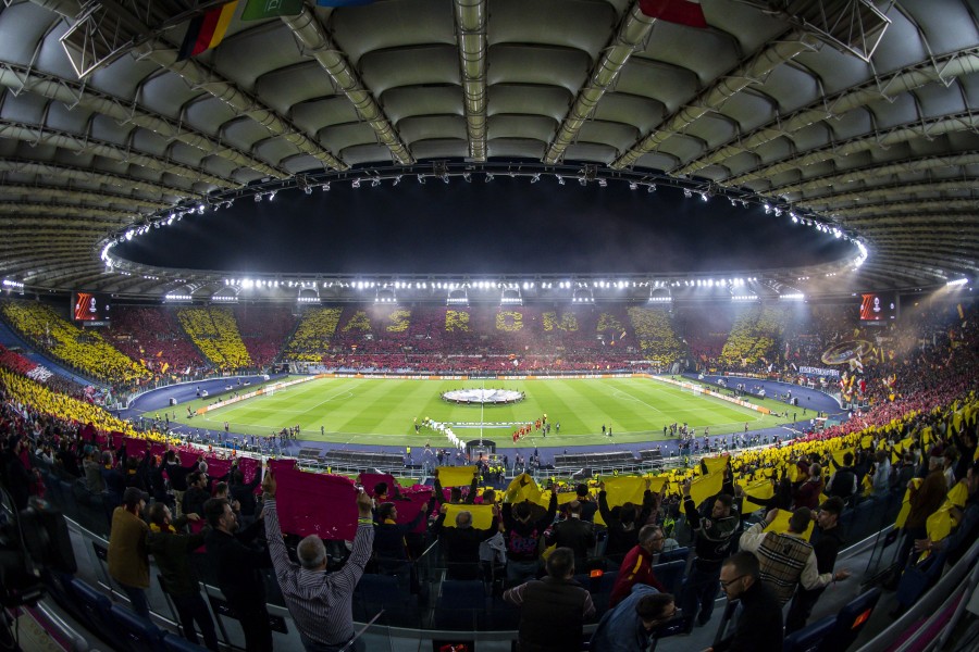 Stadio Olimpico durante Roma-Bayer Leverkusen