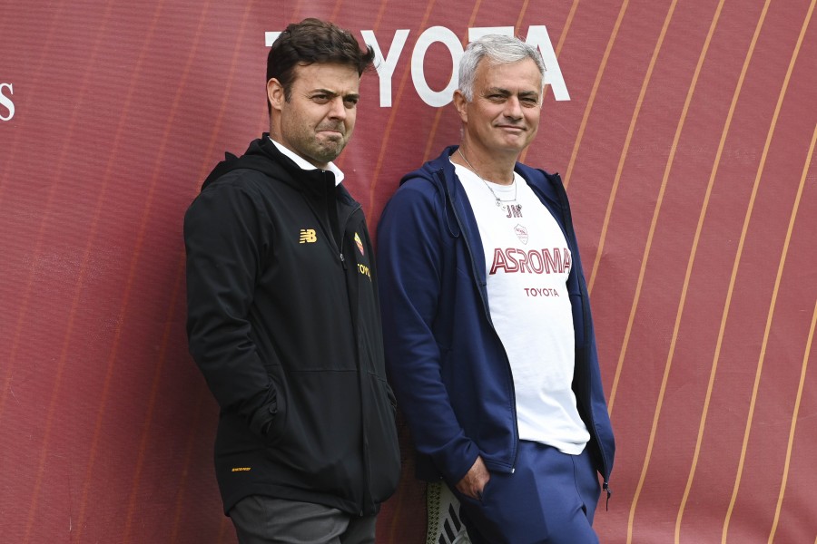 Pinto e Mourinho a Trigoria