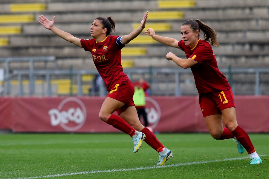 L'esultanza di Bartoli durante Roma-Inter