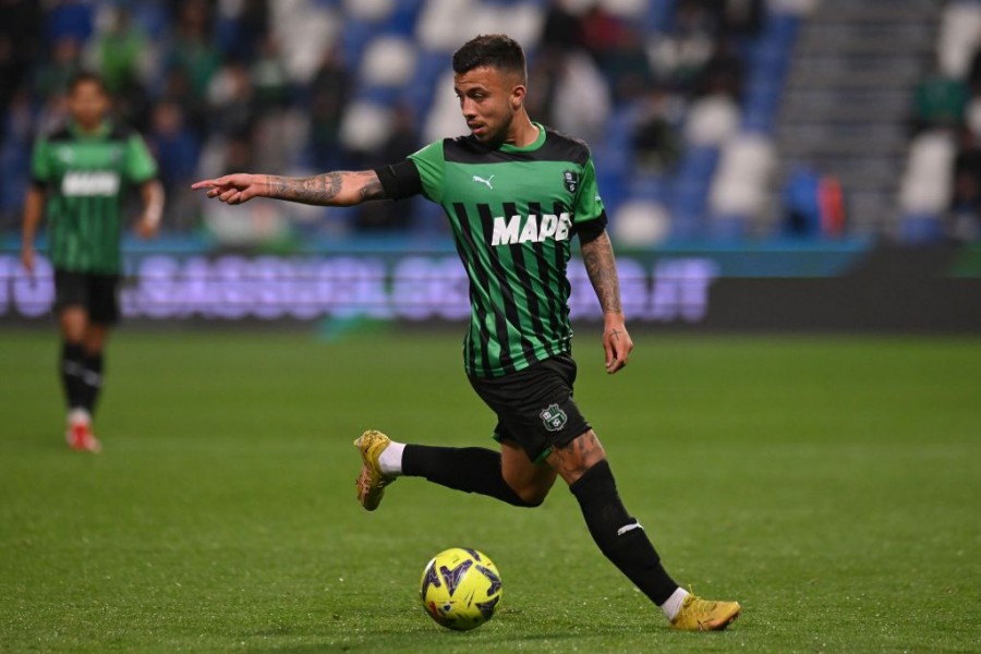 Matheus Henrique in campo con il Sassuolo