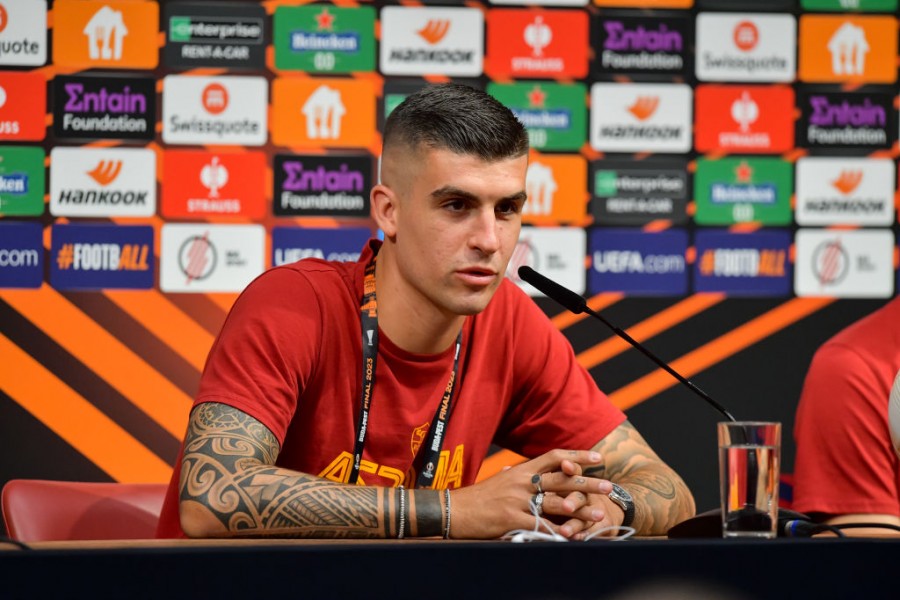 Gianluca Mancini in conferenza stampa