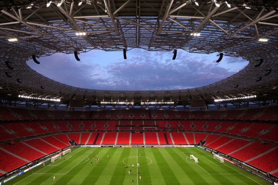 La Puskas Arena alla vigilia della finale