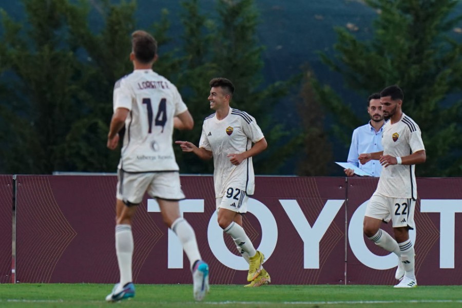 Esultanza di Stephan El Shaarawy in Roma.Braga