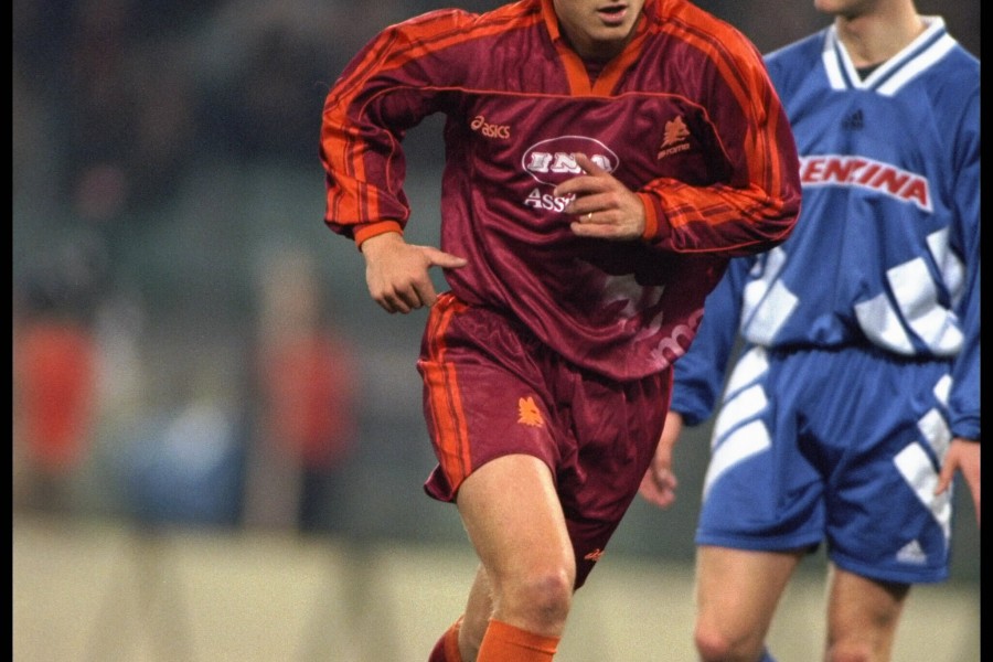 Totti contro lo Sparta Praga, Coppa Uefa 1995-96 (GETTY IMAGES)