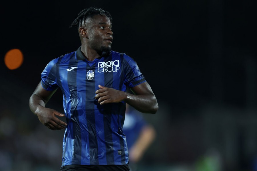 Zapata durante una partita dell'Atalanta