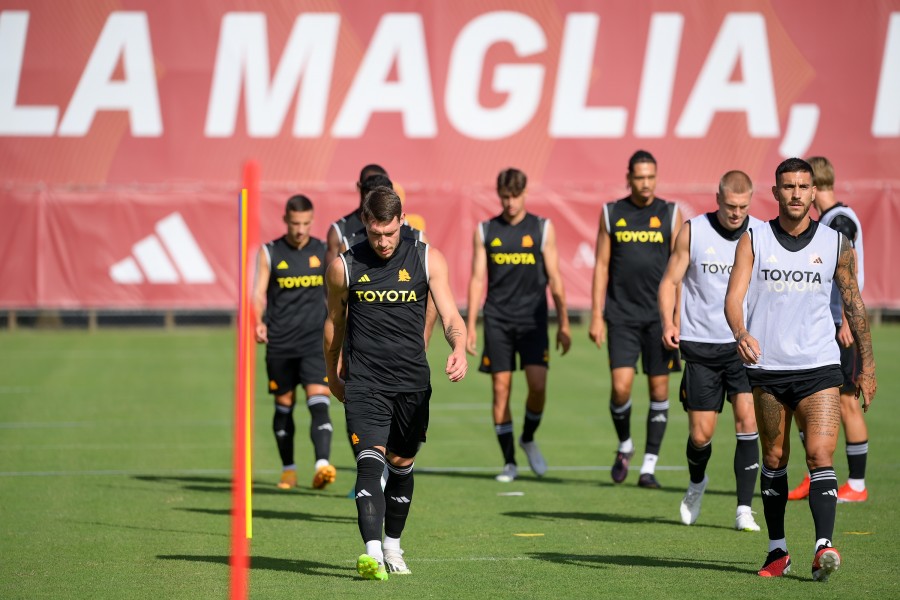 Pellegrini e compagni a Trigoria