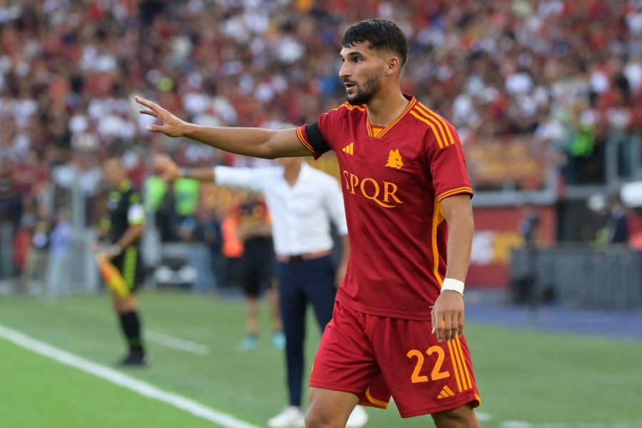 Aouar durante Roma-Salernitana