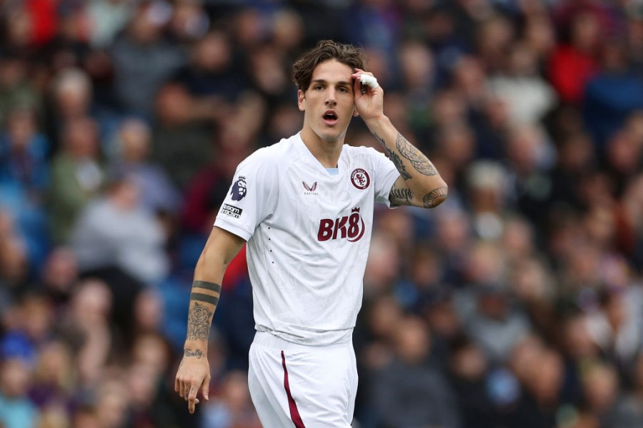 Zaniolo in campo con l'Aston Villa