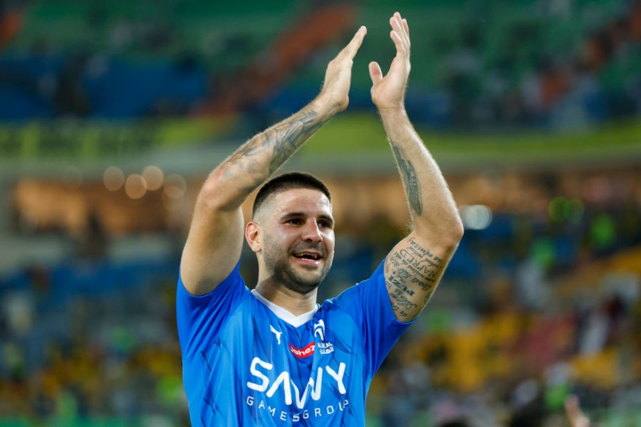 Aleksander Mitrovic con la maglia dell'Al-Hilal 