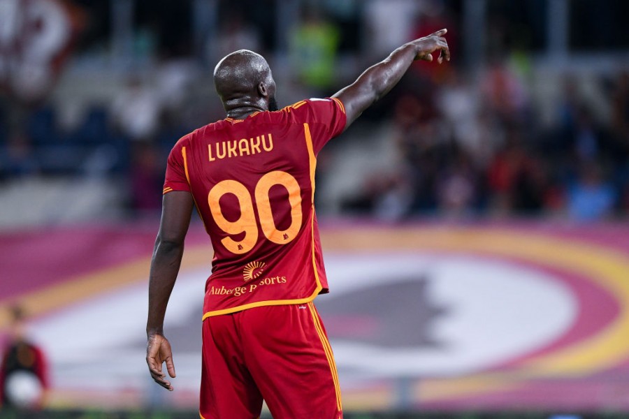 Romelu Lukaku in azione all'Olimpico 