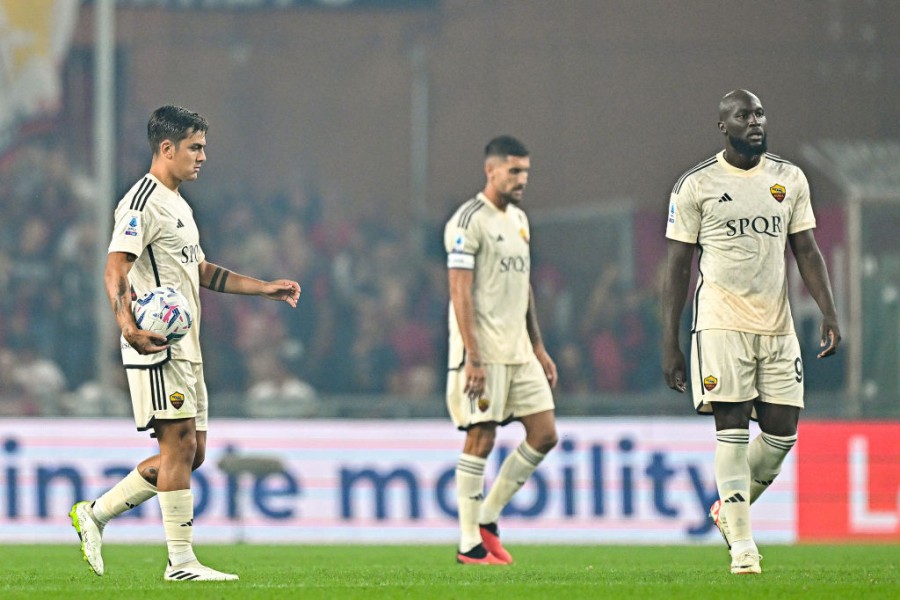 Cristante in campo durante Genoa-Roma 