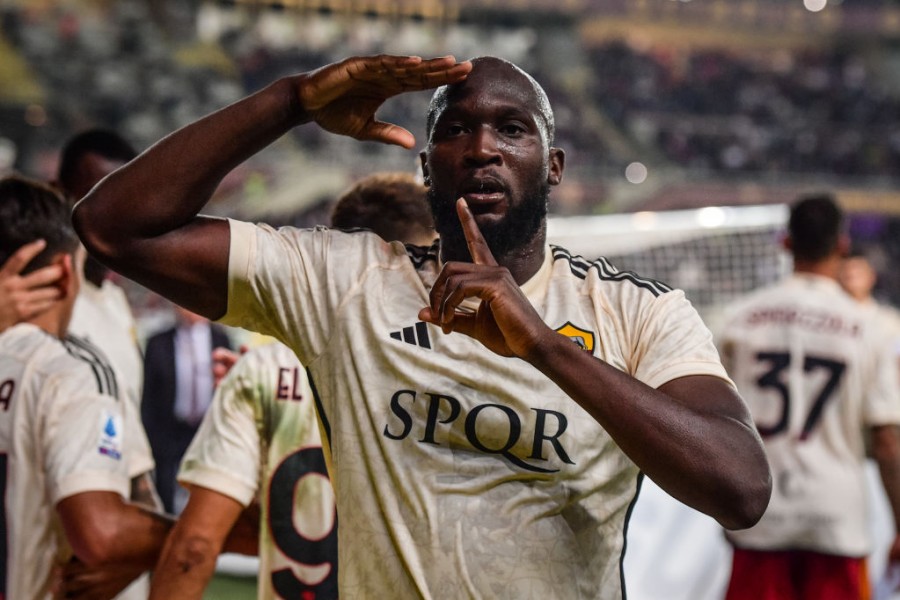 Romelu Lukaku durante Torino-Roma 