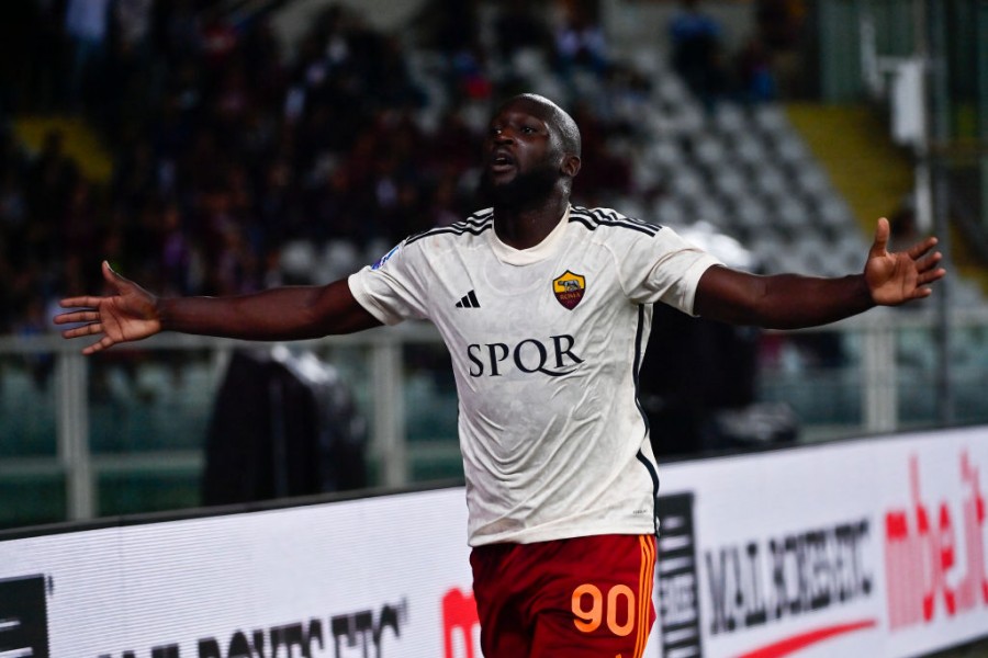 L'esultanza di Lukaku dopo il gol contro il Torino