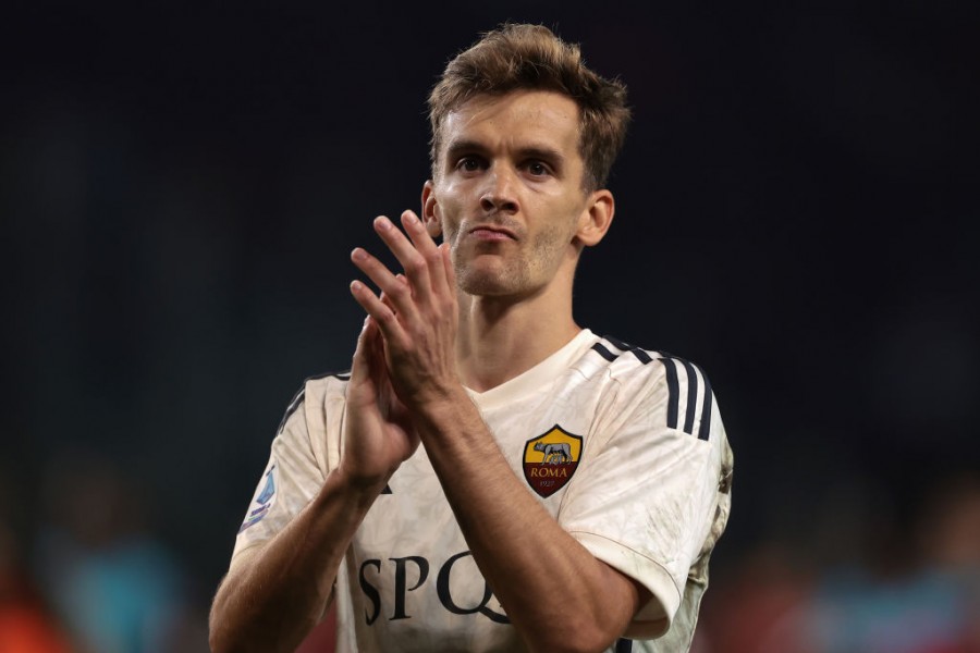 Llorente al termine di una partita della Roma